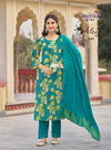 Alexa Vol 7 By Radhika Vertican Silk Kurti With Bottom Dupatta Exporters In India
